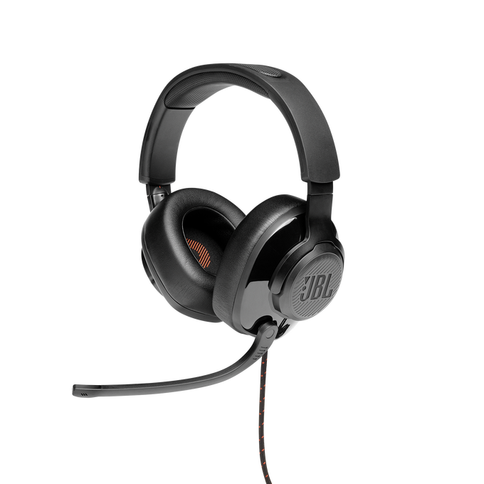 JBL Quantum 200 - Black - Wired over-ear gaming headset with flip-up mic - Detailshot 5 image number null